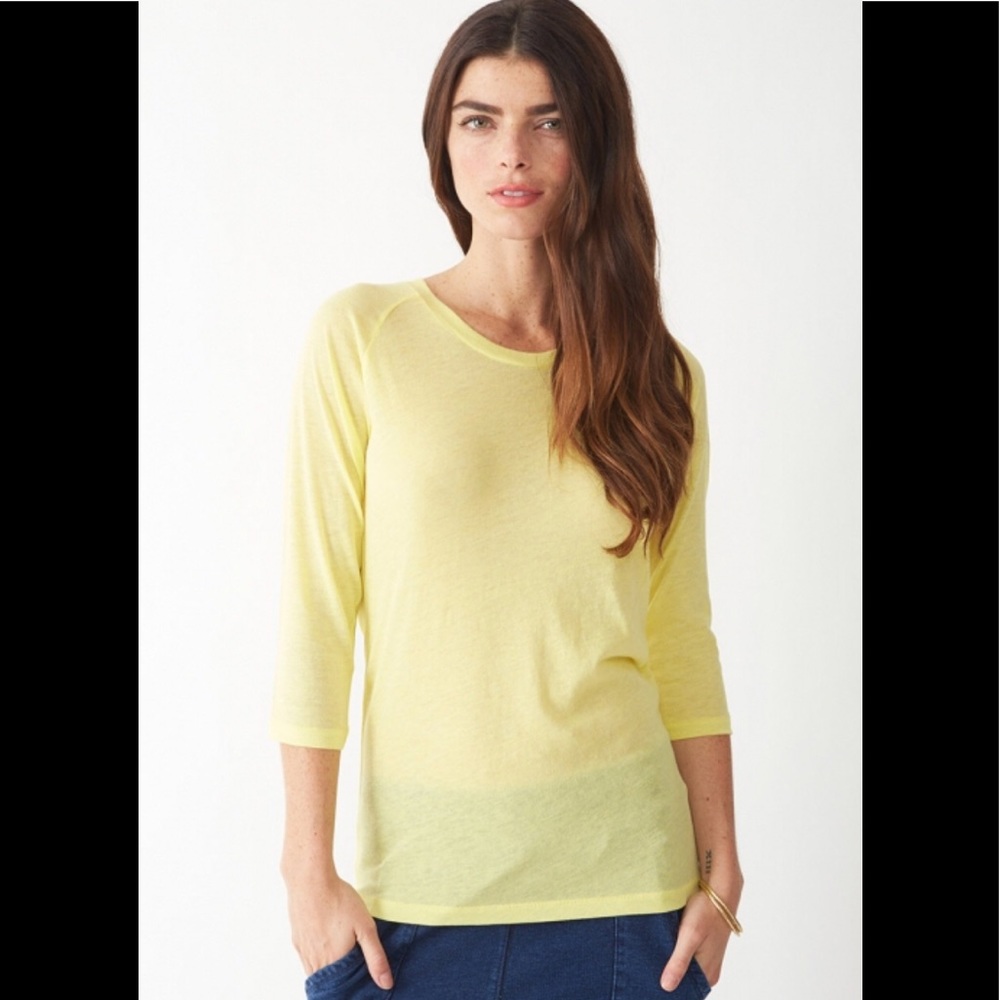 NWT Alternative Eco Gauze Baseball Tee